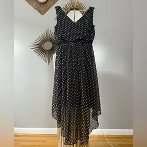 Enfocus Studio - Black Polka Dot High Low Dress thumbnail 5