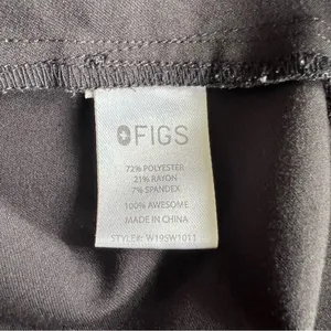 FIGS Scrub Top BLACK Kangaroo Pocket Size XL thumbnail 8