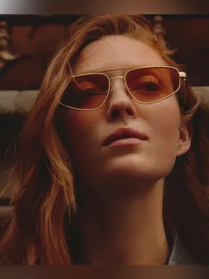 Quay “ Pit Stop” Sunglasses Brushed Gold Frame / Honey Lens thumbnail 4