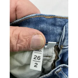 Womans Excellent Condition Loft The Boot Blue Jeans Size 29/2 0272/E-5 thumbnail 4