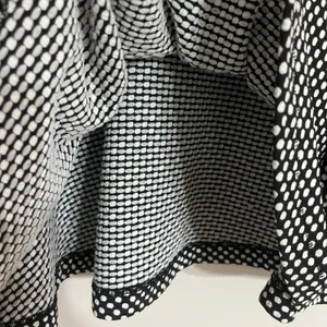 Cooperative Urban Outfitters Black White‎ Polka Dot Skater Mini Skirt Large thumbnail 4