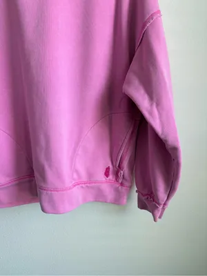 Free People FP Movement Metti Crewneck Sweatshirt Pink Oversized XS thumbnail 6