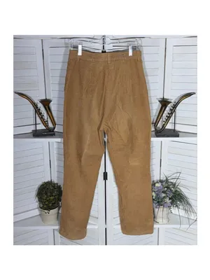 Woolrich Vintage 90s Y2K corduroy pants light brown cotton wide legs sz 10 thumbnail 2