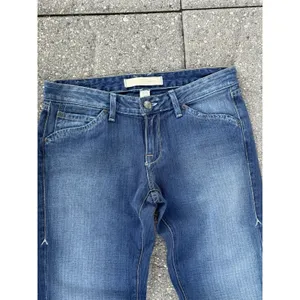 Agave Nectar Sirena Striped Flare Jeans Womens Size 27 Low Rise Denim Y2K USA thumbnail 3