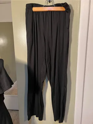 Ekouaer Women’s Sz Large Pajama Set Black Short Sleeve Crewneck Top Pull On Pant thumbnail 6