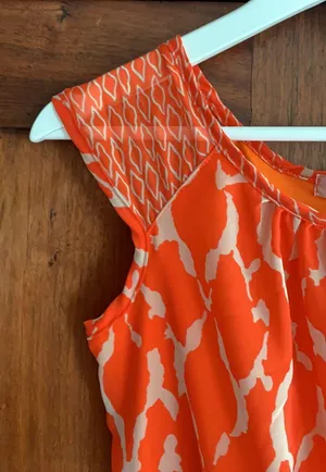 Orange Print Dress thumbnail 7