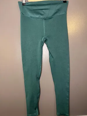 FP Movement Good Karma Leggings Womens M/L Green High Rise Ankle Pants Yoga thumbnail 2