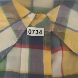 Lauren Ralph Lauren Petite‎ Multicolor Plaid Cotton Roll Tab Button Up Shirt PM thumbnail 6