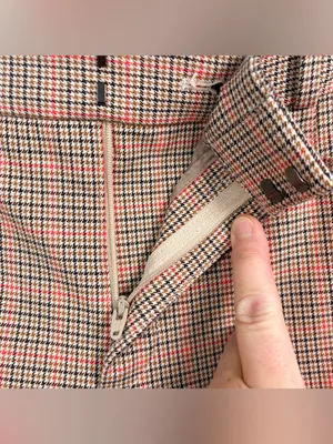 BANANA REPUBLIC Sloan Mid-Rise Skinny‎ Fit Ankle Pant, Camel Glen Plaid Check, 8 thumbnail 5