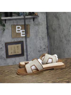 NWT Steve Madden Hadyn H-Band Sandals Slip On Natural / Cognac Check Brown 9M thumbnail 7