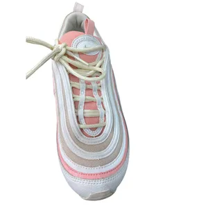 Nike Air Max 97 Womens Summit White coral low top sneakers size 8.5 SKU 8975 thumbnail 11