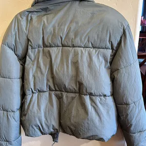 Zara Green Puffer Jacket thumbnail 3