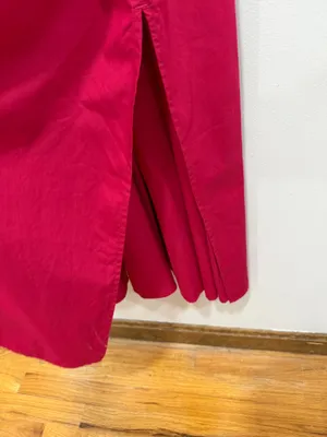 Abercrombie & Fitch Fuchsia Puff Sleeve Maxi Dress Smocked Back Cottagecore Size XS thumbnail 5