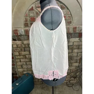 tank top pink lace square neck Size M thumbnail 5