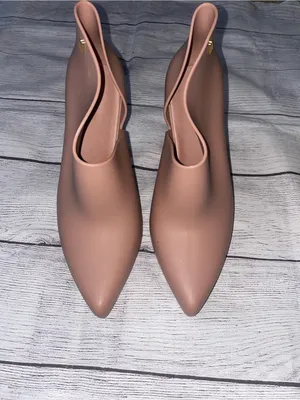 Melissa Drama Pointed Toe Stiletto Booties - Blush thumbnail 7
