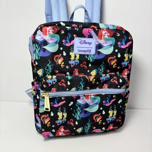 Loungefly Disney The Little Mermaid Under The Sea Nylon‎ Mini Backpack thumbnail 2