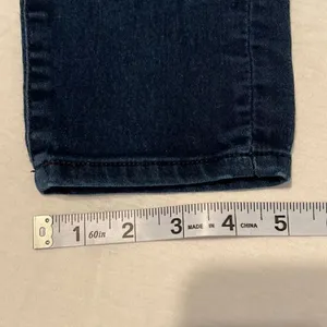H&M size 29 dark blue denim high waist stretch jeggings EUC thumbnail 9