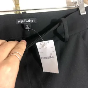 NWT J. Crew mercantile black cropped trouser pants thumbnail 3