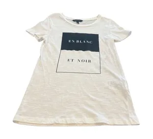 Banana Republic logo Black and Noir CREW-NECK T-SHIRT size XS thumbnail 1