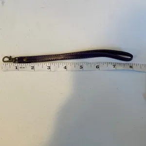 Purple Faux Leather Replacement Wristlet Wrist Bag Strap thumbnail 5