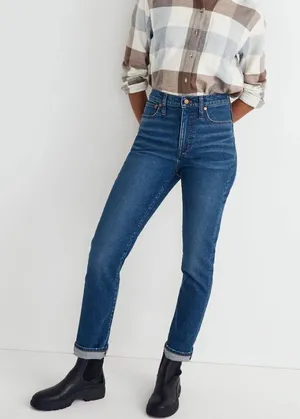 Madewell Dark‎ Wash The High Rise Slim Boyjean thumbnail 1