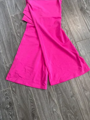 Old Navy Powerchill Hot Pink womens' high waist super flare dry Leggings 2X EUC thumbnail 4