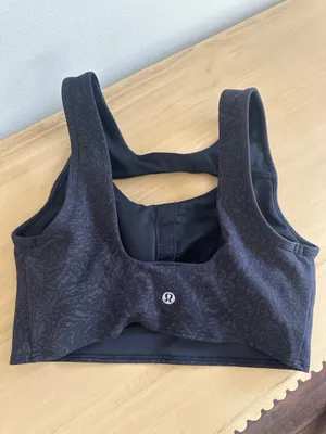 Lululemon Everlux Cut-Out Train Bra *Medium Support, B/C Cups Crunch Black 6 thumbnail 2