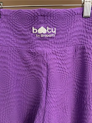 Booty by Brabants Purple Textured Cellulite Masking Leggings - One Size FitsMost thumbnail 3