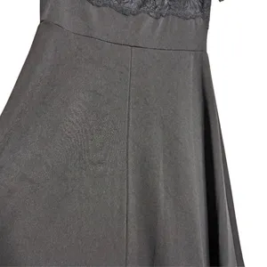 Black Lace Up Dress Off-Shoulder Grommet M Dark Romantic Whimsigoth Witchy‎ Sexy thumbnail 12