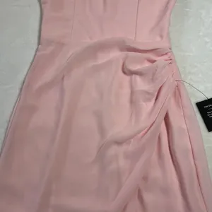 NEW Lulus Glamorous Disposition Light Pink Ruched Maxi Dress Size S Party Bridal thumbnail 8