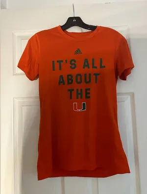 University of Miami Adidas Shirt thumbnail 1