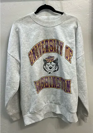 Gameday Couture University of Washington Crewneck thumbnail 1