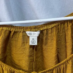 Cato Mustard Yellow Lightweight Blouse Shirt XL thumbnail 5