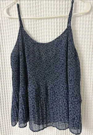 Abercrombie & Fitch Chiffon Pleated Floral Camisole Top thumbnail 1