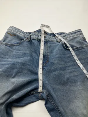 Kimes Ranch Mia 16 / 34 Blue Denim Jeans High Rise Relaxed Straight Leg Western thumbnail 7