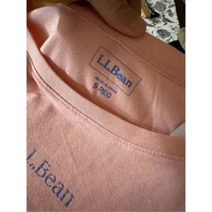L.L Bean Size Medium Coral Pink And Blue WICKED COZY Long Sleeve Top thumbnail 5