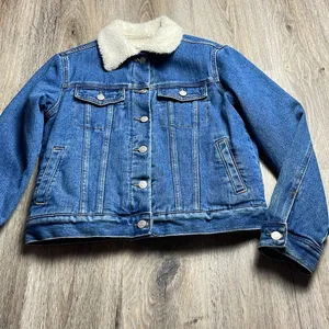 PacSun Sherpa Lined Jean Jacket Size XS thumbnail 2