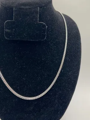 Layering Fishtail Chain Real Silver Stainless Steel Plated 3mm 20in Womens New thumbnail 2