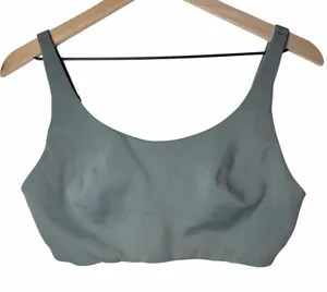 Lululemon In Alignment Straight-Strap Bra Tidewater Teal Green size 10 C/D thumbnail 1