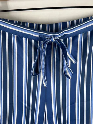 Lauren Ralph Lauren Gatsby II Striped Satin Pajama Lounge Pants Size M thumbnail 3