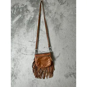 Montana West Western Tooled Leather Fringe Crossbody Bag Boho Festival Purse thumbnail 3