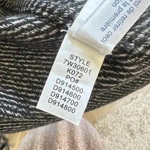 Lucky Brand Womens Coat Drape Front Wool Size Medium‎ Black Grey Jacket Button thumbnail 9