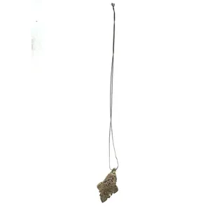 Vintage Pendant & chain Artisan Orthodox Ethiopian Coptic cross Abyssinian 18" thumbnail 4