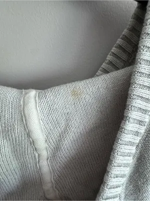 Eddie Bauer Women’s Light Gray V-Neck Pullover Hooded Sweater Size Large thumbnail 9