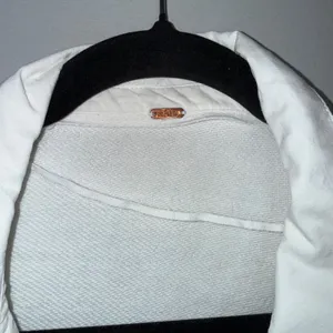 Free People Buttondown Ruffle Hem Shacket Women OS White‎ Oversized Cotton Boho thumbnail 7