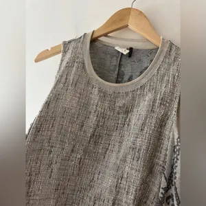 AKEMI + KIN Anthropologie Marietta‎ Cocoon Top Shirt Blouse Gray Snake Skin thumbnail 3