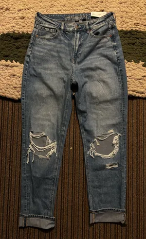 American Eagle Outfitters Mom Jeans - Medium Blue thumbnail 1
