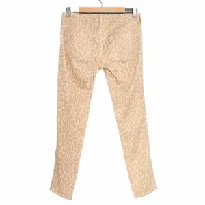 Anthropologie Bella Dahl Tan Cream Leopard Print Low Rise Chino Women’s Size 28 thumbnail 2