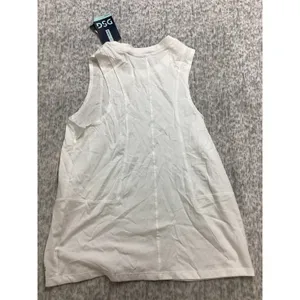 DSG Everyday Womens‎ Tank Top White Sleeveless Crew Neck XS New With Tags thumbnail 3