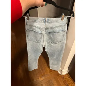 AGOLDE Riley High Rise‎ Straight Crop Jeans Distressed Womens Size 26 thumbnail 4